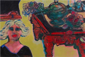 Girl and Floating Table - Jan Neethling