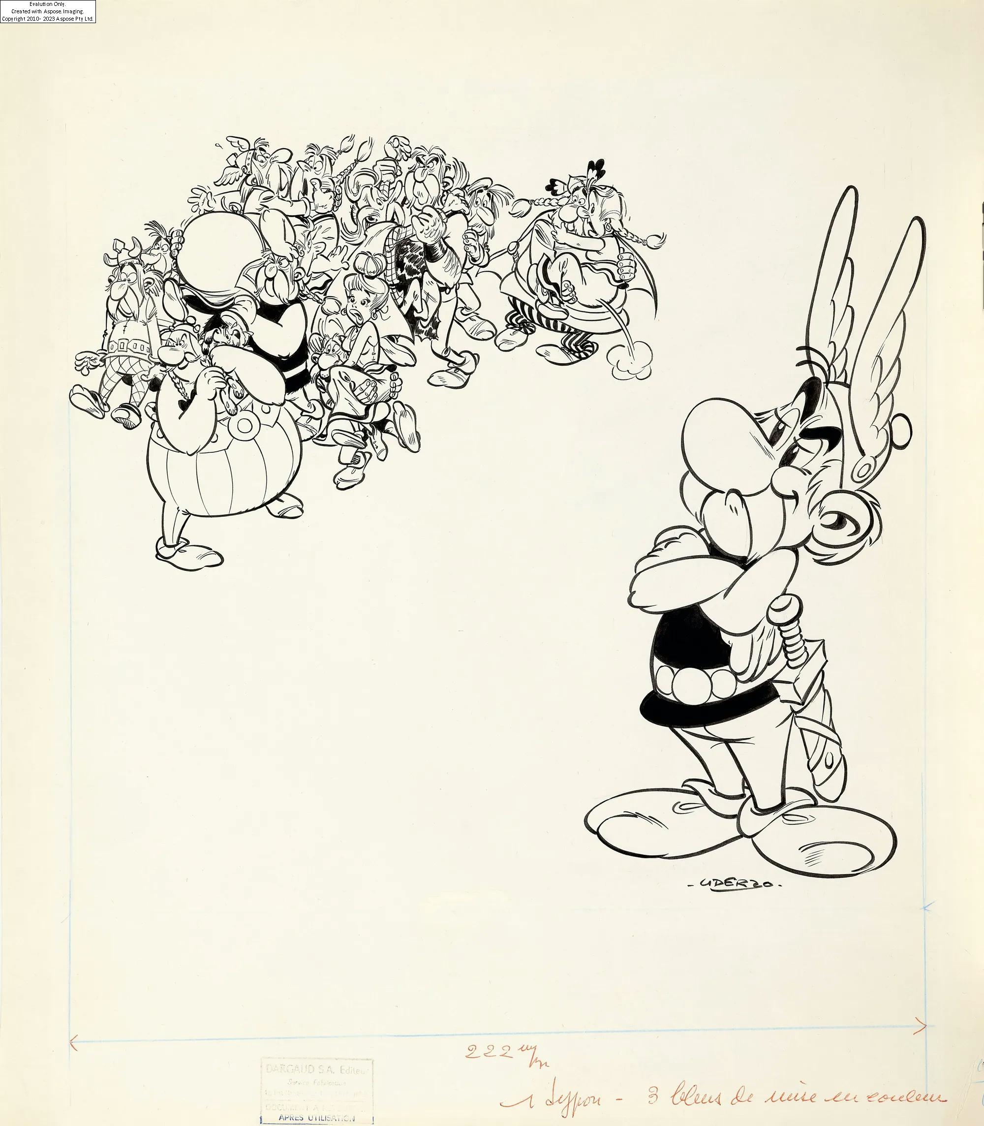 Albert Aleandro Uderzo | Astérix et Obélix - Le Devin (1972) | MutualArt