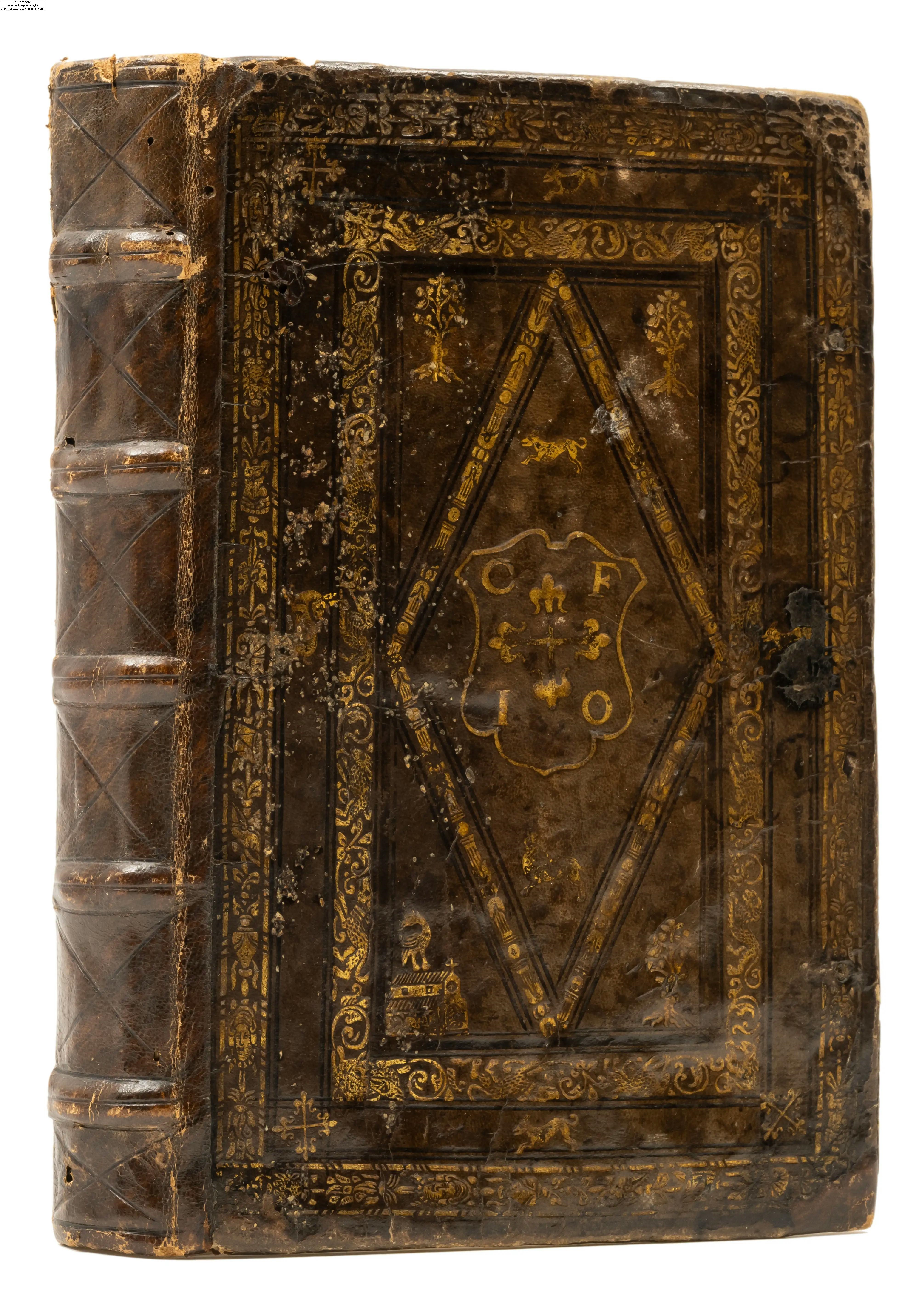 Artwork by Jean Petit, Binding.- Catholic Church. Missale ad usum Cisterciensis, Paris, Ambroise Girault, 1529, Made of woodcut