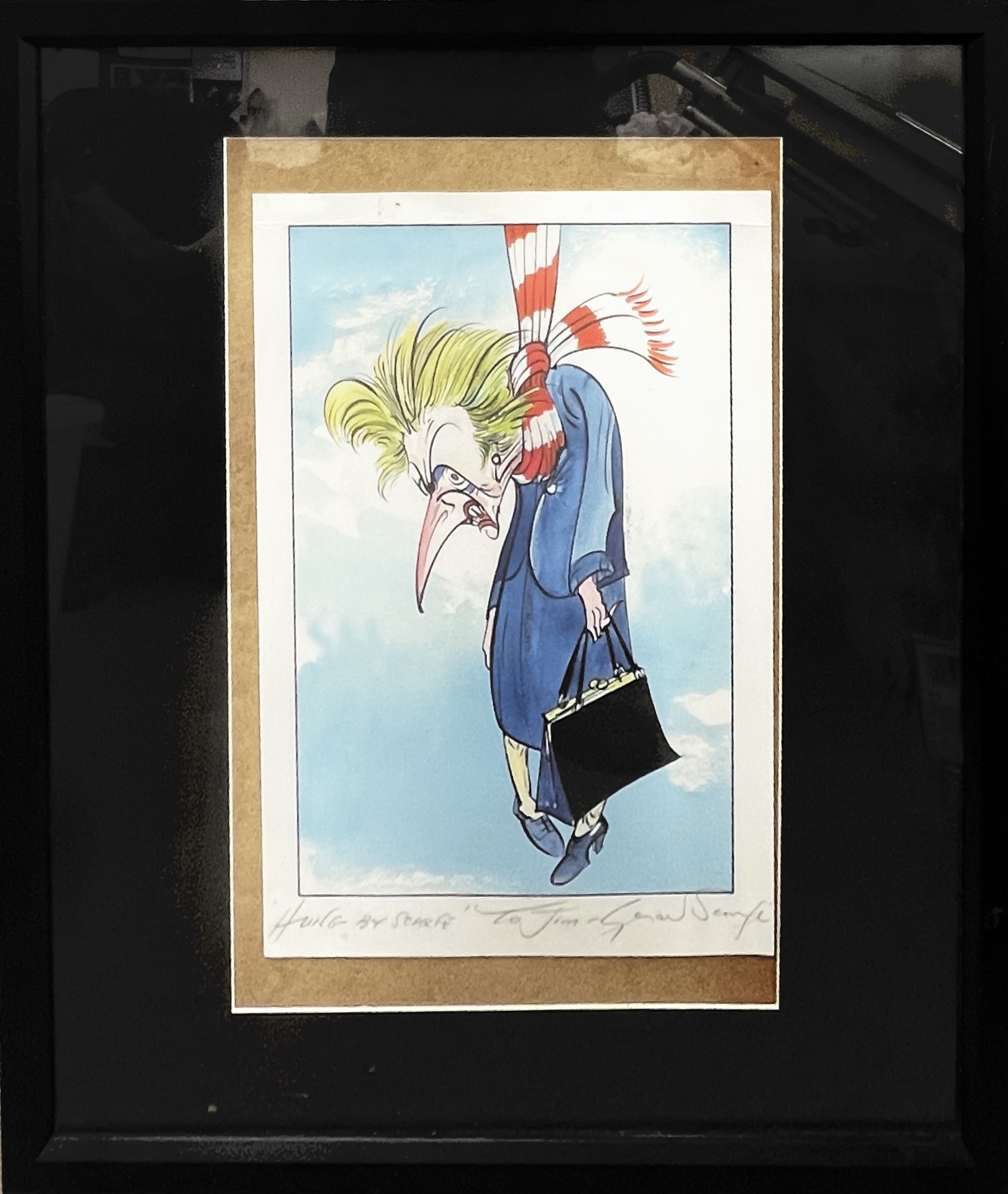 GERALD SCARFE: Limited edition print of 100: 'Margaret Thatcher - Hung By Scarfe - Gerald Scarfe
