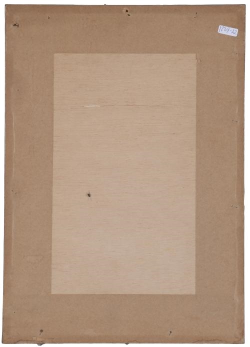 Artwork by Carlos Vázquez, PORTRAIT OF A MAN WITH A HAT, Made of Ink and watercolour on paper