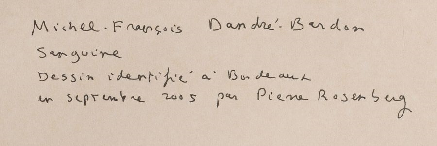 Artwork by Michel-Francois Dandré-Bardon, Grieving Woman, Made of Sanguine and estompe