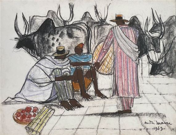 The cattle market... - Lot