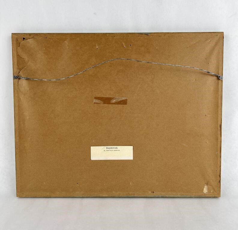 Artwork by Maxfield Parrish, Antique Maxfield Parrish Daybreak Print, Made of Print