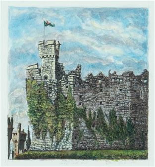 Cardiff Castle Wall - Brendan Patrick Hansbro