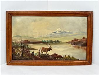 Emil Riech Washington Oil Painting On Board - Emil Rieck