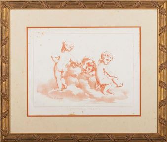 Segundo E. Meyer editada por Ch. Claesen, Paris, litografia sobre papel, intitulada "La lune rousse". Muito manchada e papel amarelado. Emoldurada (defeitos - E. Meyer