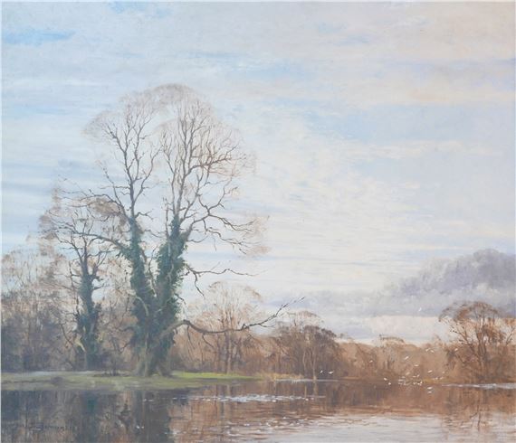 The silent pool landscape by Walter Robin Jennings, 20th century