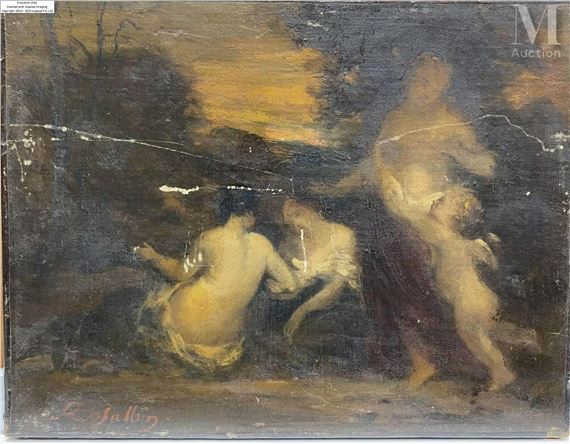 Vénus et les baigneuses by Marie-Abraham Rosalbin de Buncey