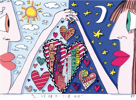 James Rizzi | Love is in the air (1989) | MutualArt