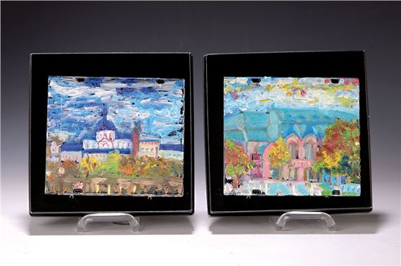 view of the Mannheim rose garden - Heide Fahlbusch