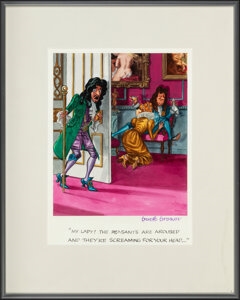 Artwork by Buck Brown, My Lady! The Peasants are Aroused and They're Screaming for your Head, Made of Watercolor on board