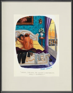 Artwork by Buck Brown, Madame, I Believe the Master is Returning, Should I Withdraw, Made of Watercolor on paper