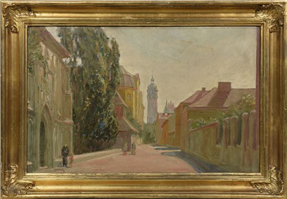 Widok na kościół Bożego Ciała w Krakowie by Ludwik Misky