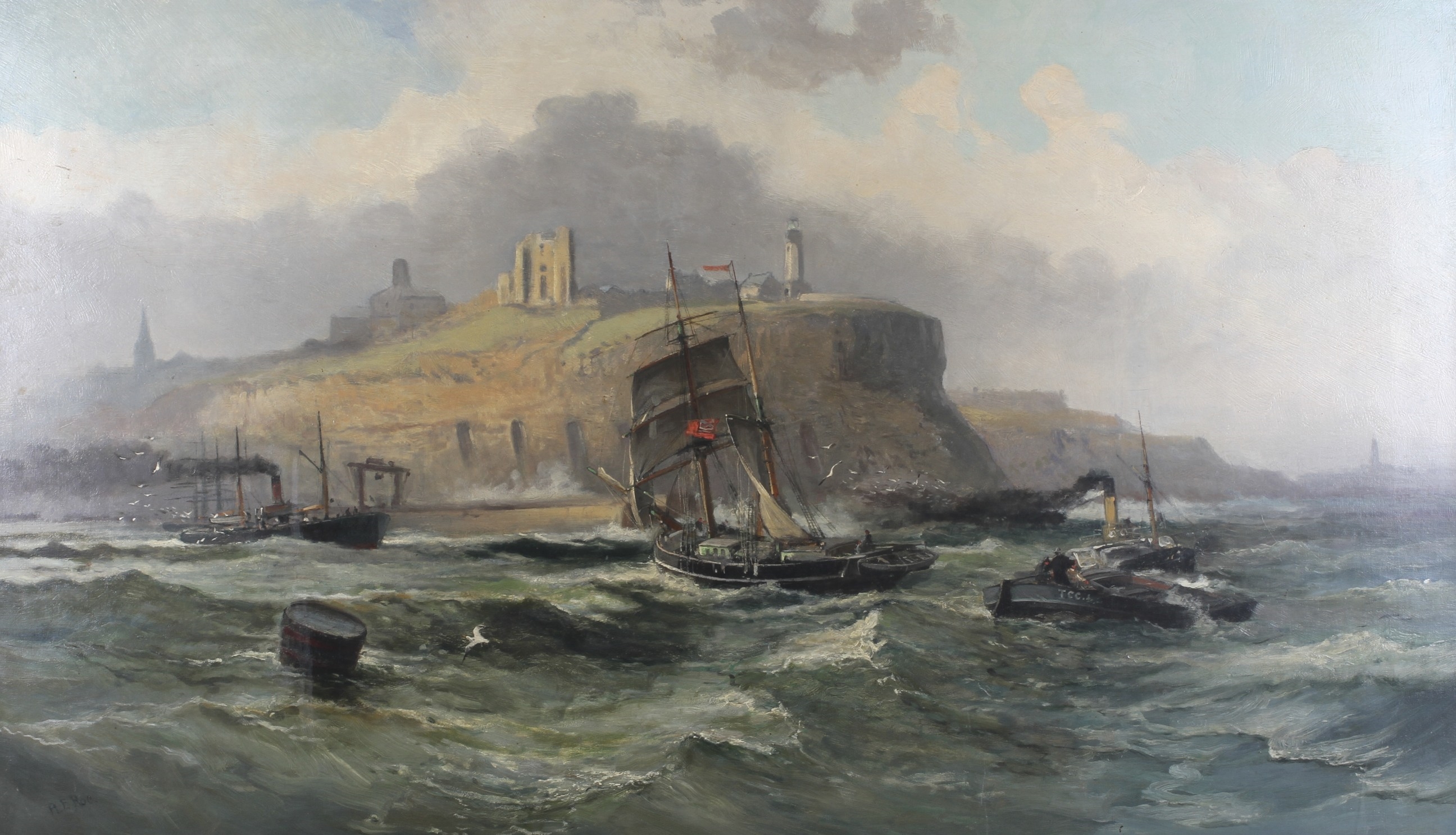 Robert Ernest Roe | ships entering and leaving the harbour at ...