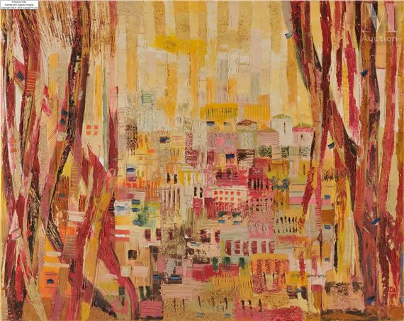 At the Edge of the Day by Mireille Goguikian, painted in 2013