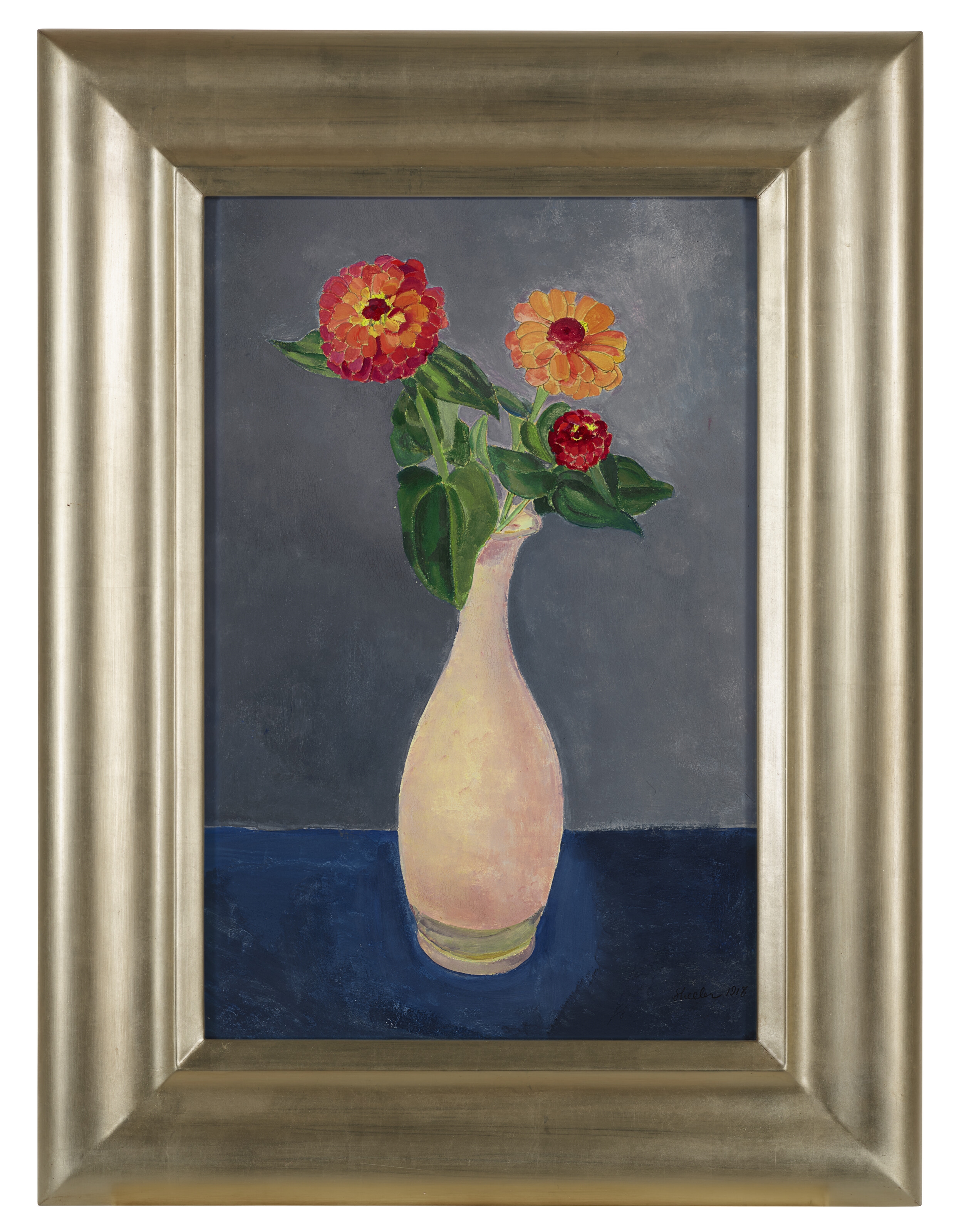 Artwork by Charles Sheeler, Zinnias, Made of gouache and pencil on paper