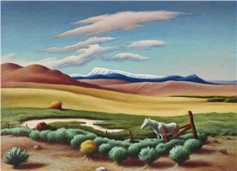 White Horse by Thomas Hart Benton‏, 1955