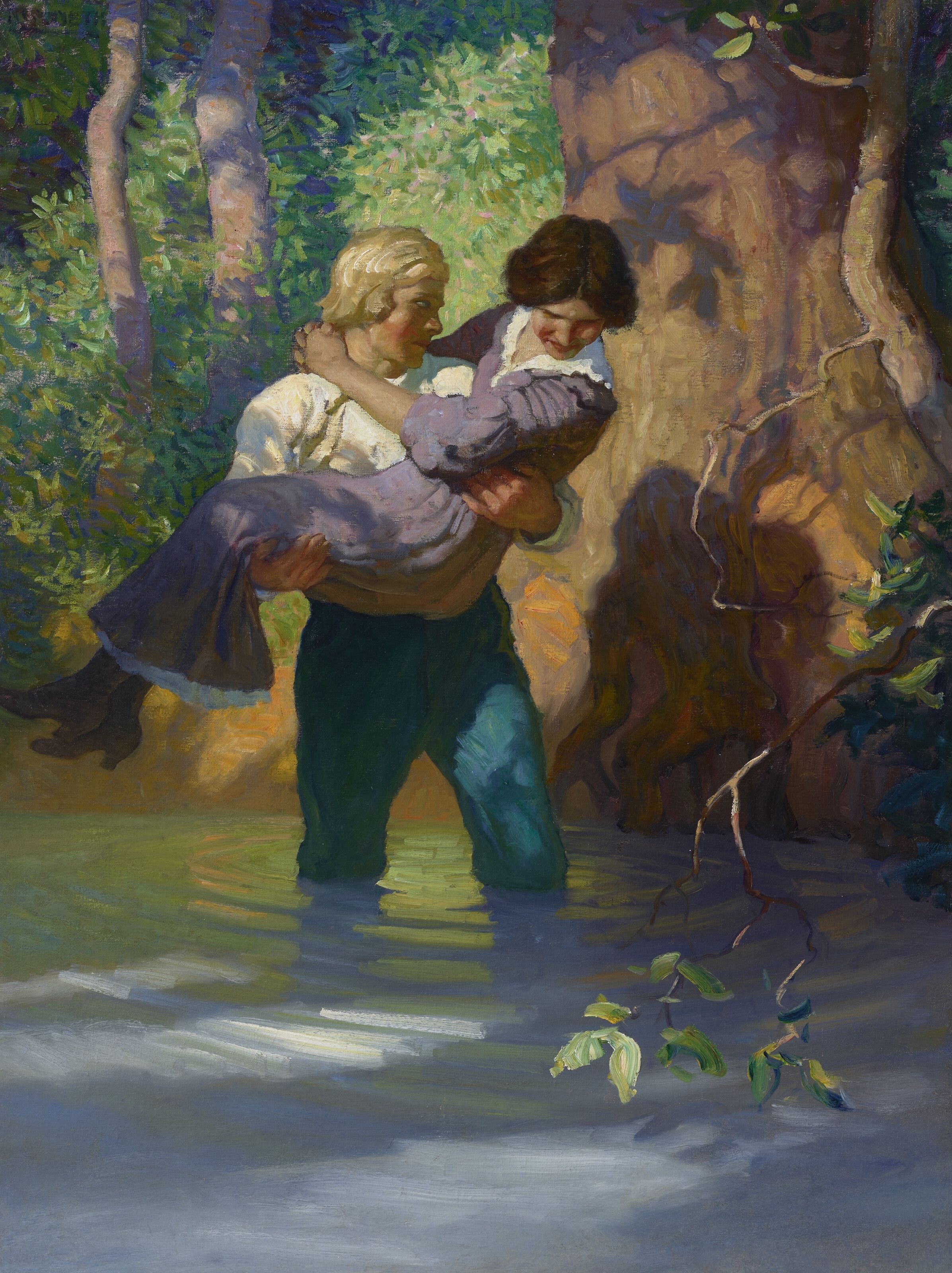 Don't let me fall,' she begged - N.C. Wyeth