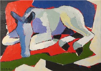 Liegendes Fohlen - Arthur Richard Moll