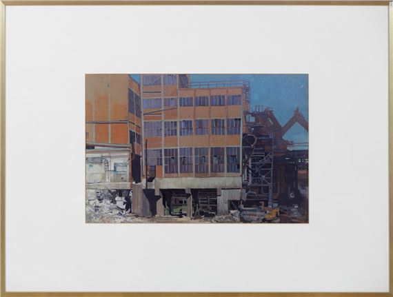 Die Demontage des Neunkircher Eisenwerks by Dietmar Gross, 1986