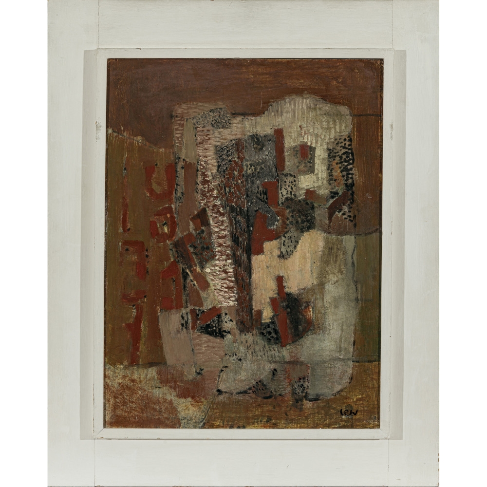 Artwork by Wolters Ursula Rusche, Steinzeichen IV, Made of Oil auf hardboard