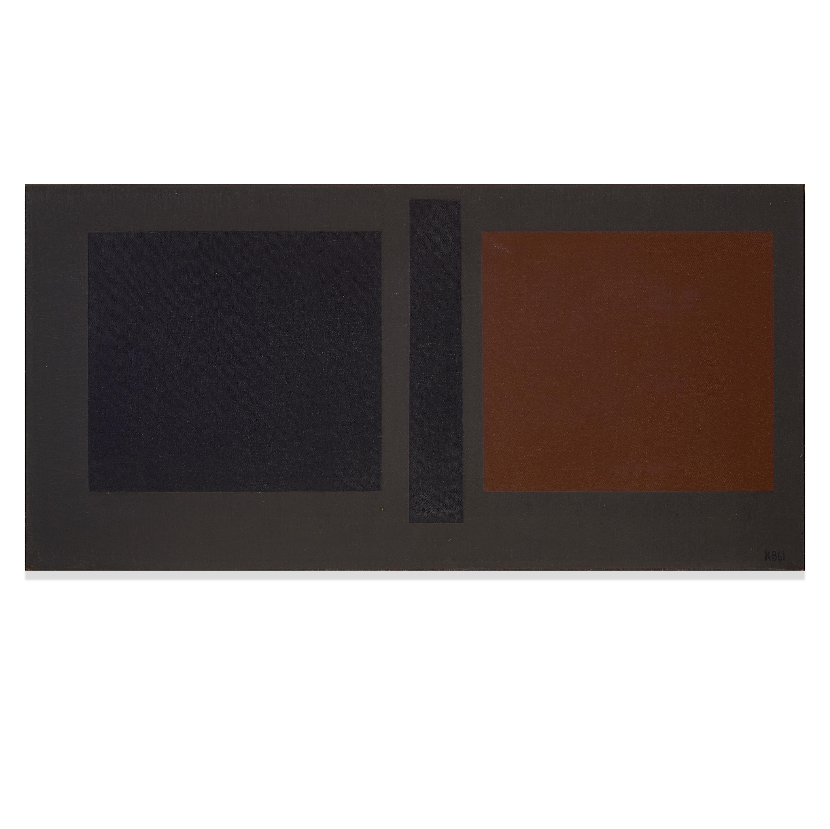 Squares – Umber and Black , 1961 - Karl Benjamin