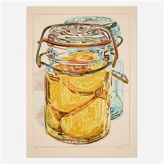 Preserved Peaches (from the 1776 USA 1976: Bicentennial Prints portfolio) - Janet Fish