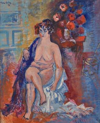 Nu dans l'Atelier by Jean Dufy, Executed in 1928