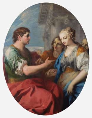 Cleopatra and Mark Antony - Giovanni Antonio Pellegrini
