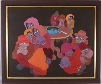 Artwork by Anton Repnik, Insgesamt 81 Arbeiten aus den Jahrzehnten 1970, Made of oil on canvas