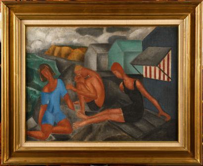 Bathing by Marie Vassilieff, circa 1919