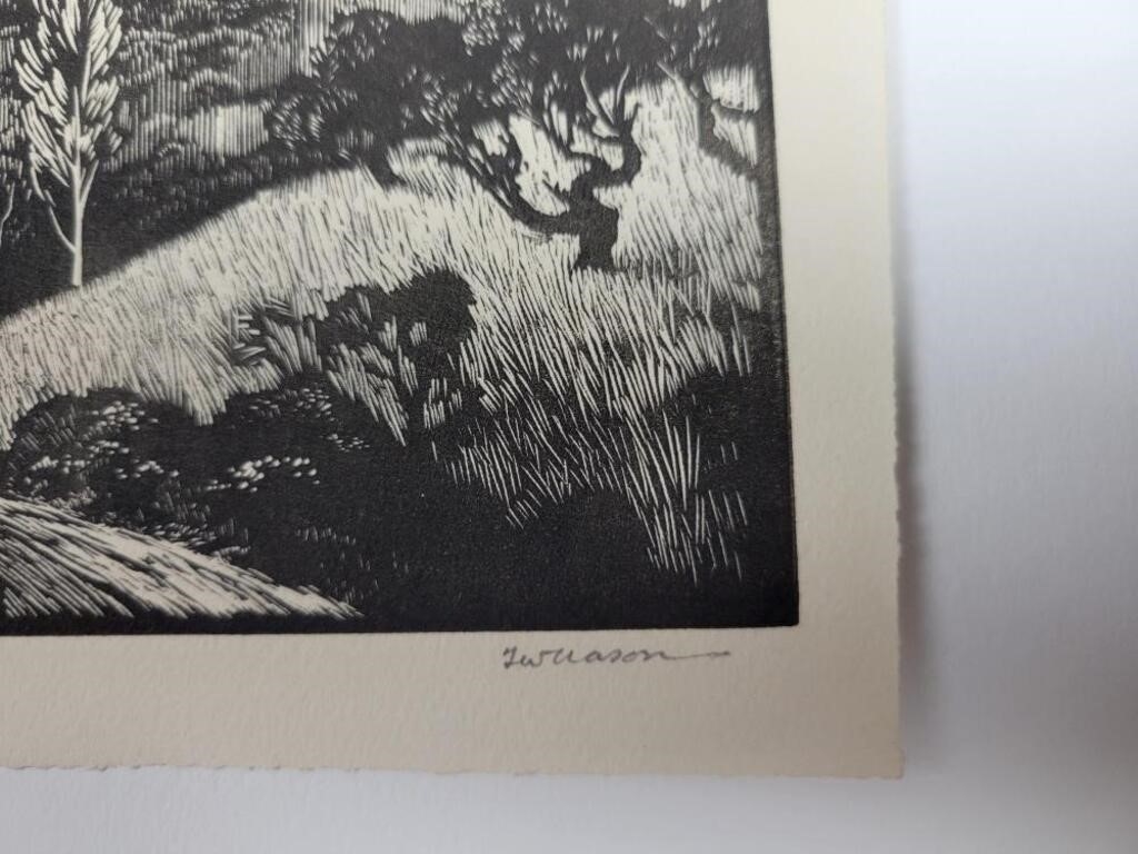 Thomas Willoughby Nason | Thomas W. Nason, Autumn Foliage, Woodcut ...