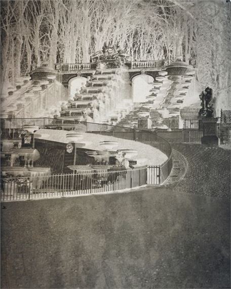 Great waterfall, park of the Château de Saint-Cloud by Louis Robert, circa 1852