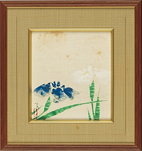 Artwork by Seison Maeda, Iris, Made of ink and color on paper