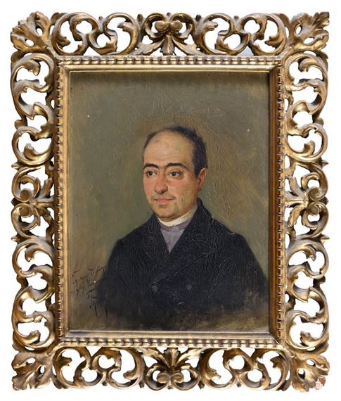 DIPINTO PRELATO DI FILIPPO INDONI by Filippo Indoni