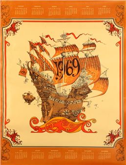 TALL SHIP (ORANGE) - James Michaelson