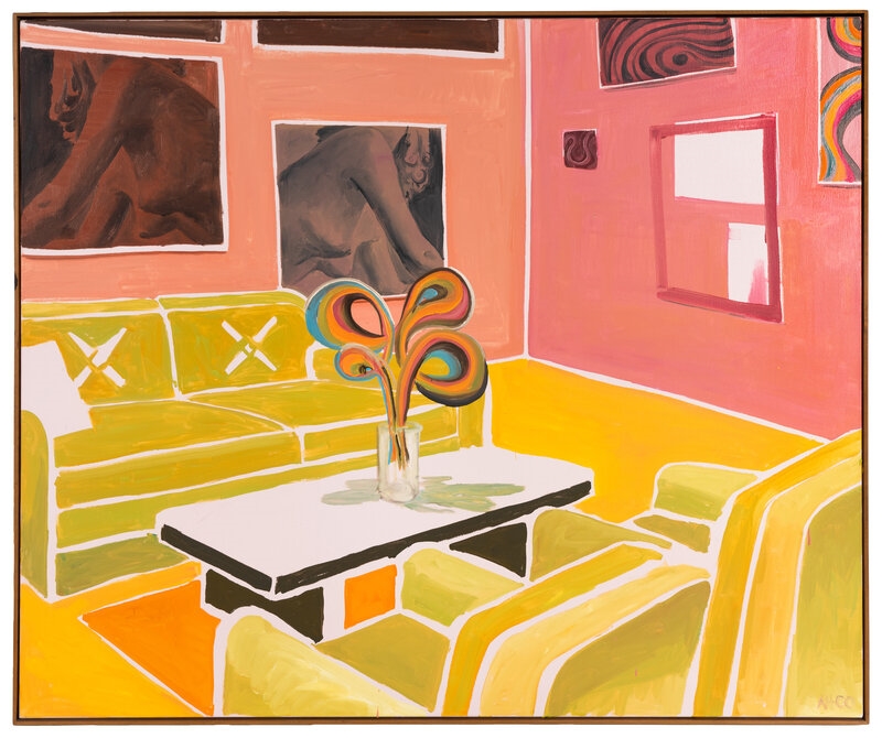 Artwork by Anton Henning, Interieur No. 78, Made of oil on canvas