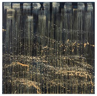 Small Ghost Waterfall by Pat Steir, 1993