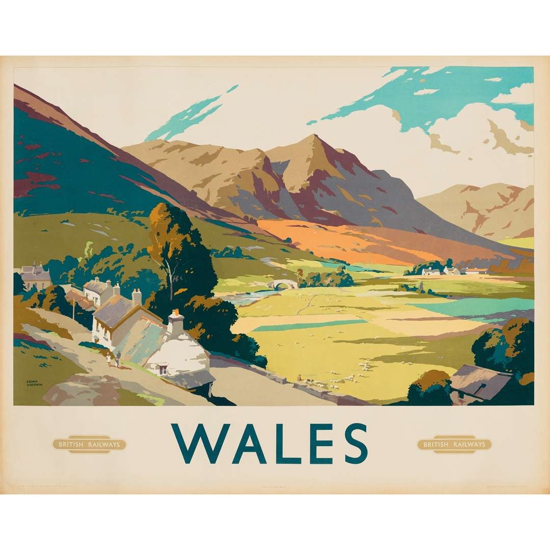 Artwork by Frank Sherwin, WALES, Made of lithographic poster
