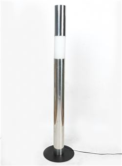 ATTR. PAUL MAYEN ALUMINUM & GLASS FLOOR LAMP - Paul Mayén