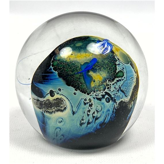 Josh Simpson | 1985 JOSH SIMPSON American Studio Art Glass Planet