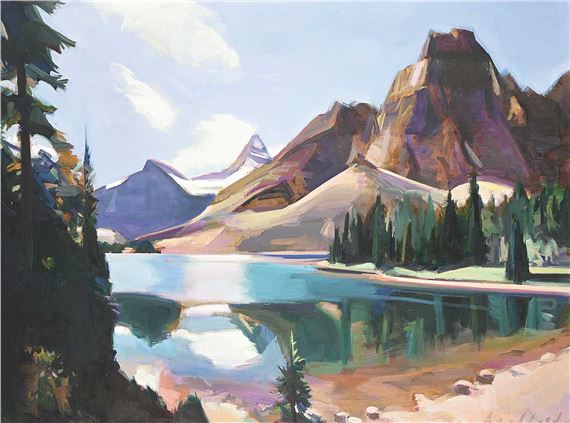 Mt.Assiniboine Reflection by Kenneth Lochhead, 1999