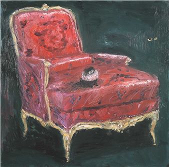 Untitled - Cat with Ruffle Collar - Vanessa Stockard
