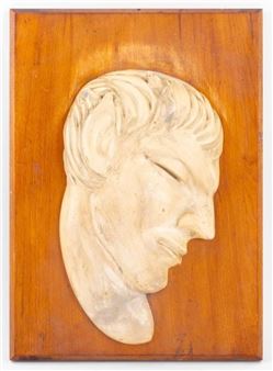 Ted Weidhaas Art Deco Satyr's Masque Bas Relief - Ted Weidhaas