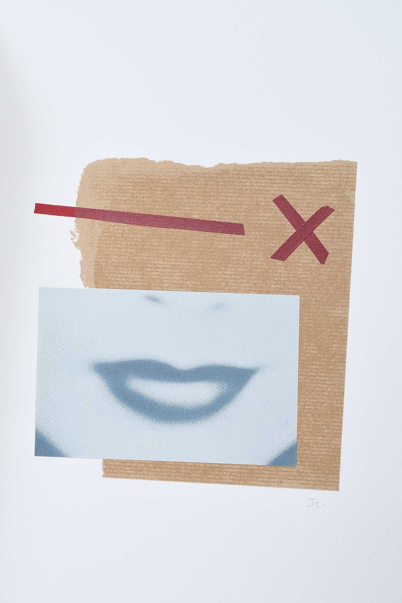 Artwork by Christopher Logue, John Christie, "Red Bird' by John Christie and Christopher Logue, Made of prints