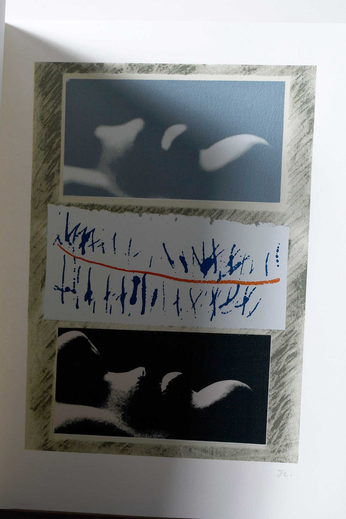 Artwork by Christopher Logue, John Christie, "Red Bird' by John Christie and Christopher Logue, Made of prints