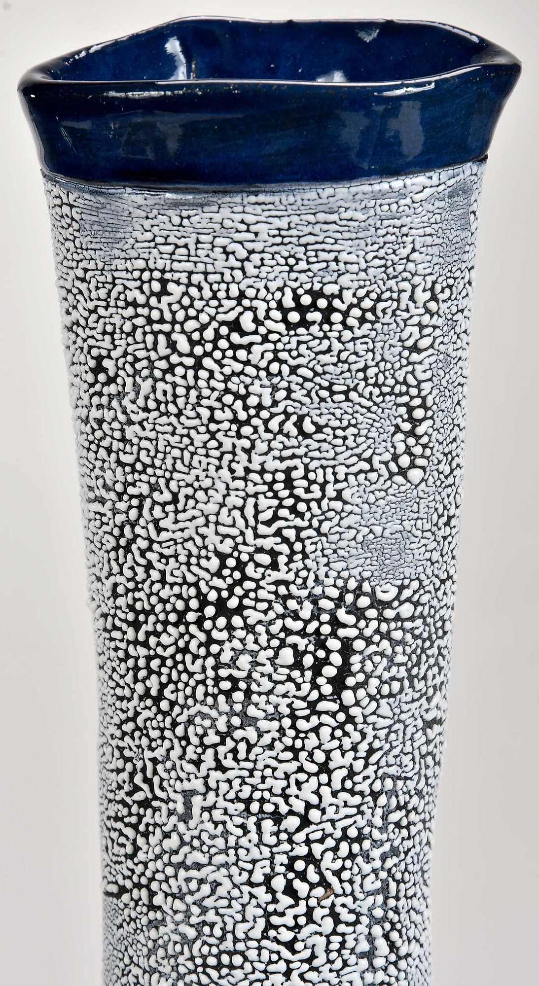 Artwork by Deb Fleck-Stabley, Head Vase, Made of painted ceramic