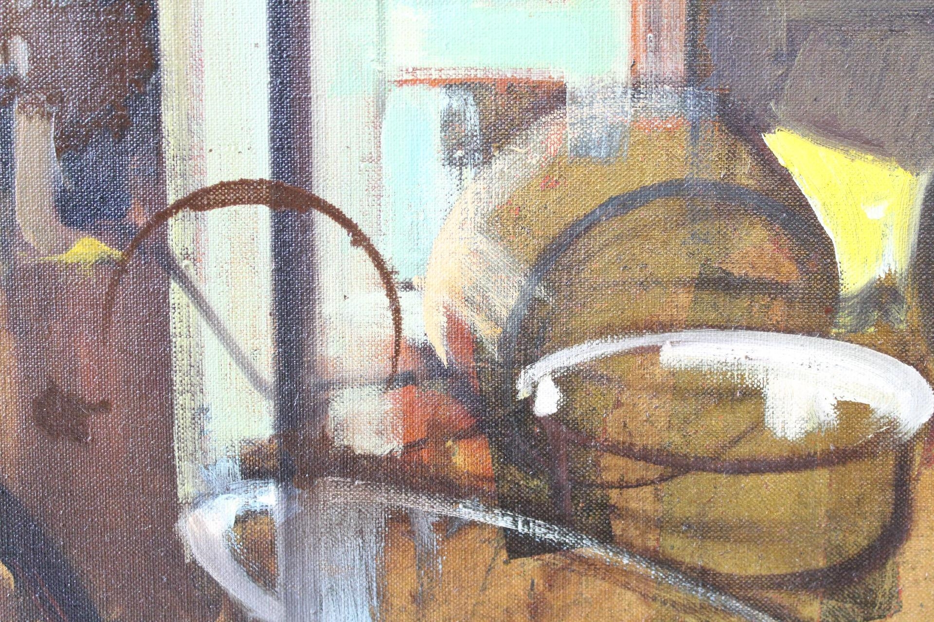 Artwork by Glenna Putt, Morocco Market, Made of Oil Painting