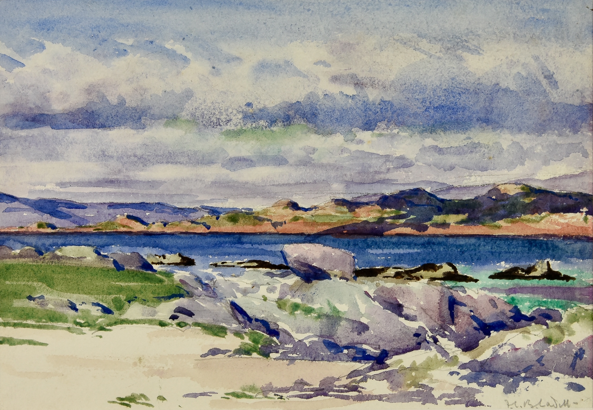 Francis Campbell Boileau Cadell | THE WHITE HOUSE, IONA | MutualArt